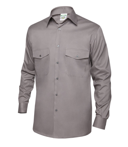 CAMISA RED WORK TERGAL LAR. GRIS L