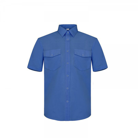 CAMISA RED WORK TERGAL CORTA AZULINA S