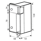 CERRADURA JIS ELEC. 1037 DER.