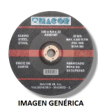 DISCO ABRASIVO MACOR 180x6,4x22 CO (METAL)