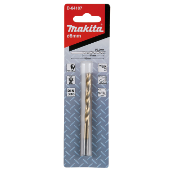 BROCA TITANIO 06 mm. D-64107 MAKITA 