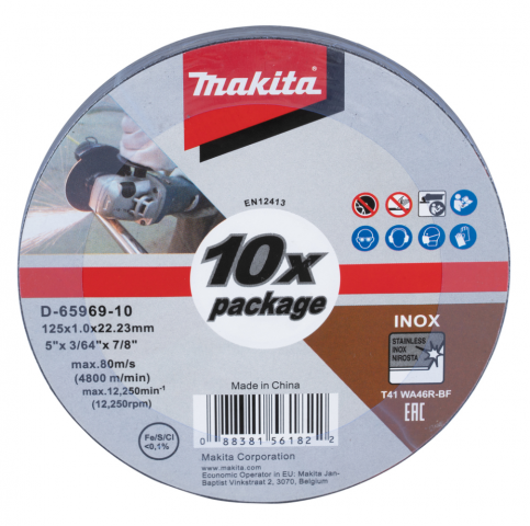 DISCO ABRAS. MAKITA 125x1.0x22.2 