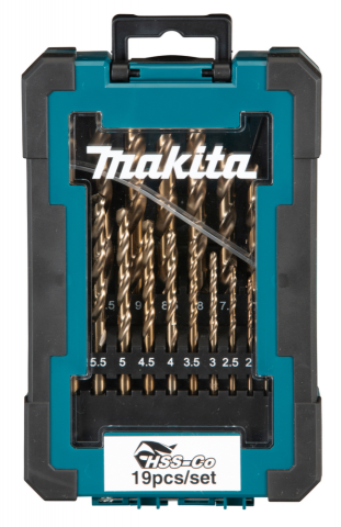 JGO. BROCAS MAKITA METAL HSS-CO (19 PZAS.)