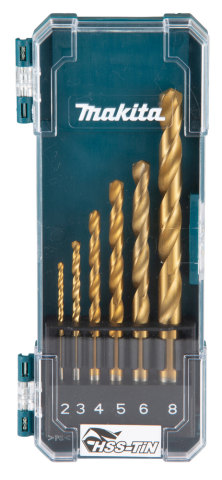 JGO. BROCAS MAKITA METAL HSS-TIN (6 PZAS.)