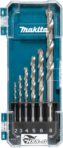 JGO. BROCAS MAKITA METAL HSS-G (6 PZAS.)