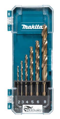 JGO. BROCAS MAKITA METAL HSS-CO (6 PZAS.)