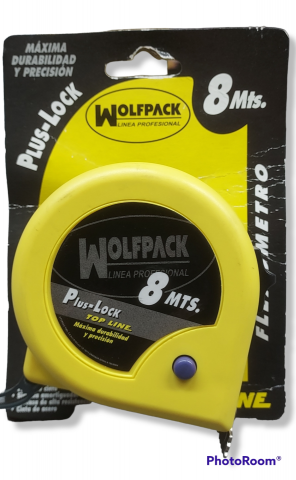 FLEXOMETRO WOLFPACK AMARILLO C/F 08 mts.