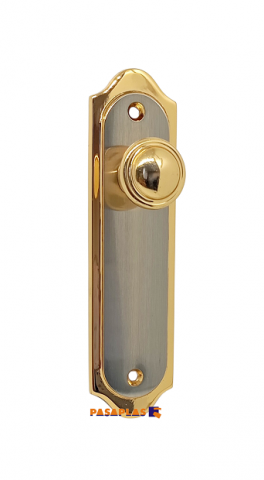 TIRADOR ARMARIO RAMOS E-7 ORO PLATINO SATINADO