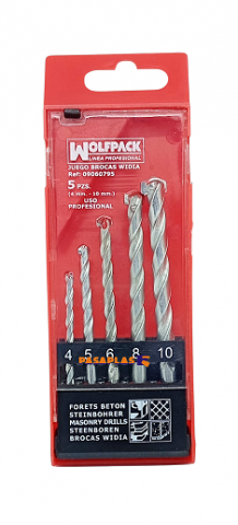 ESTUCHE BROCAS WOLF. WIDEA 09060795 (Pack-5)