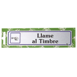 ROTULO LLAME AL TIMBRE