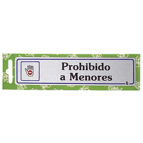 ROTULO PROHIBIDO A MENORES