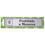ROTULO PROHIBIDO A MENORES