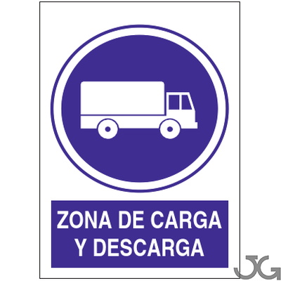 SEÑAL PE 29X21 ZONA CARGA Y DESCARGA