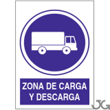 SEÑAL PE 29X21 ZONA CARGA Y DESCARGA