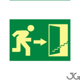 SEÑAL PE 29X21 SALIDA ESCALERA SUB. DER. (LUMIN.)