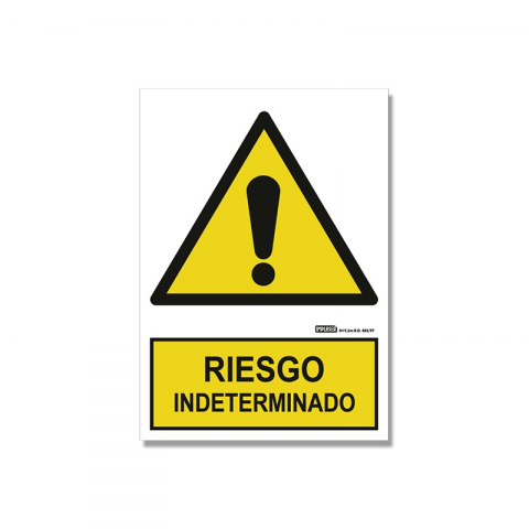 SEÑAL PE 29X21 RIESGO INDETERMINADO