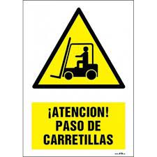 SEÑAL PE 29X21 ATENCION PASO DE CARRETILLAS
