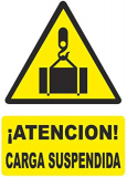SEÑAL PE 29X21 ATENCION CARGA SUSPENDIDA