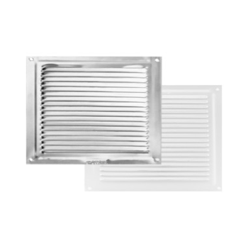 REJILLA GAS ATORNILLAR BLANCA 20X20 LOGUI