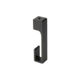 SOPORTE CENTRAL BARRA MINIMALISTA NEGRO