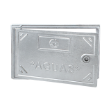 PUERTA CONTADOR AGUA ALUM. 30X30 C/CERR. LOGUI