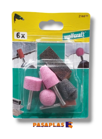 MUELAS ABRAS. WOLFCRAFT C/ VAST. 2144000 (Blister)