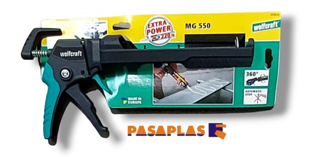 PISTOLA SILICONA WOLFCRAFT MG550