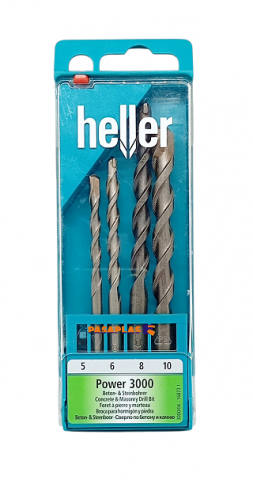 ESTUCHE BROCAS HELLER HORMIGON POWER 3000 4 PZAS.