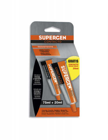 ADHESIVO CONTACTO SUPERGEN INCOL. 075+20 ml.