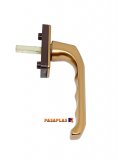 MANIVELA MULTIPUNTO ALUMINIO-PVC DORADA