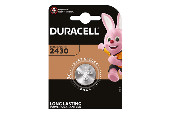 PILA BOTON LITIO DURACELL 2430 3V. (Bl.-1Ud)