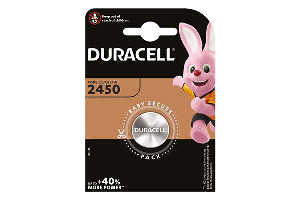 PILA BOTON LITIO DURACELL 2450 3V. (Bl.-1Ud)