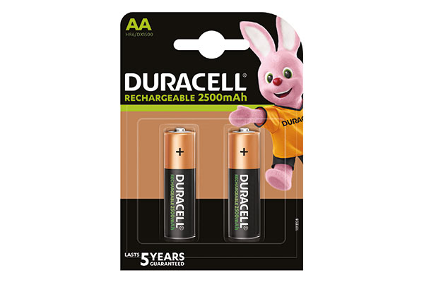 PILA RECARGABLE LR06 AA DURACELL (Pack-2)
