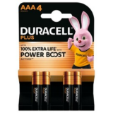 PILA ALCALINA LR03 AAA DURACELL PLUS POWER (Pack4)