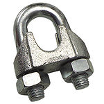 SUJETACABLES GALVANIZADO 06 mm. DIN 741 1/4