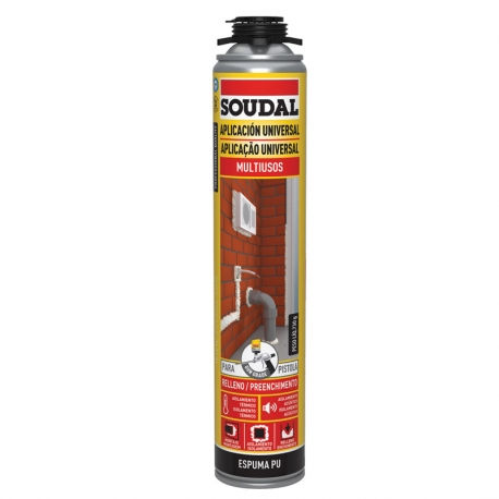 ESPUMA POLIUR. SOUDAL MULTIUSOS PISTOLA