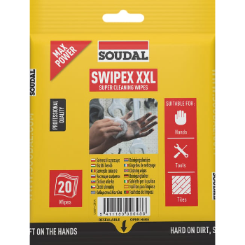 TOALLITAS LIMP. SOUDAL SWIPEX XXL (20 uds)