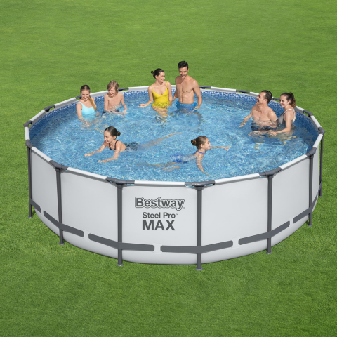 PISCINA BESTWAY REDONDA C/DEP. 488X122cm.
