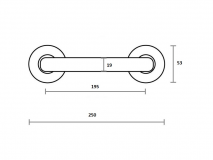 MANILLON NULACVI 70120220 C/ROSETAS ACERO INOX.