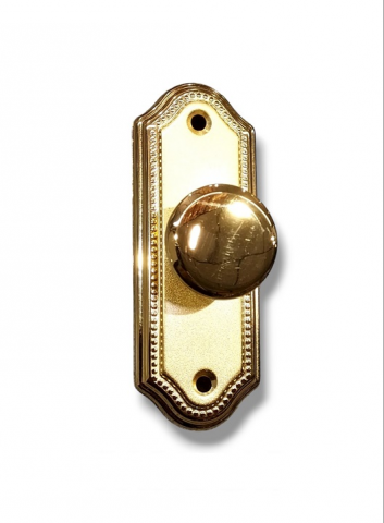TIRADOR MALETERO LLAMESAN PERLA ORO SATIN.