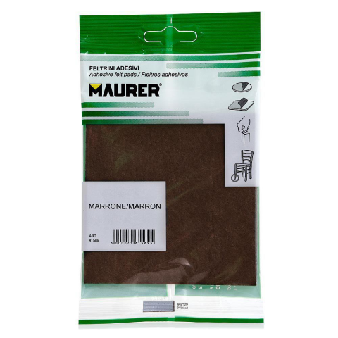 FIELTRO ADH. MAURER 100X100 MARRON (Blister)