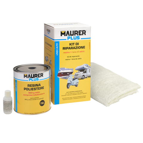 KIT REPARACION MAURER RESINA+FIBRA 