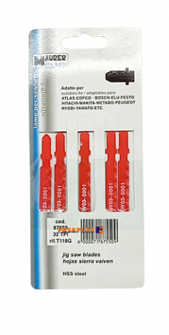 HOJA SIERRA CALAR MAURER 87550  T118G (Pack-5p.)