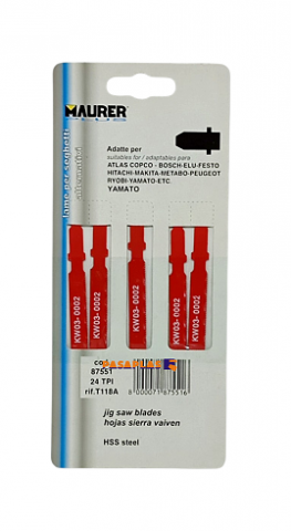 HOJA SIERRA CALAR MAURER 87551  T118A (Pack-5p)