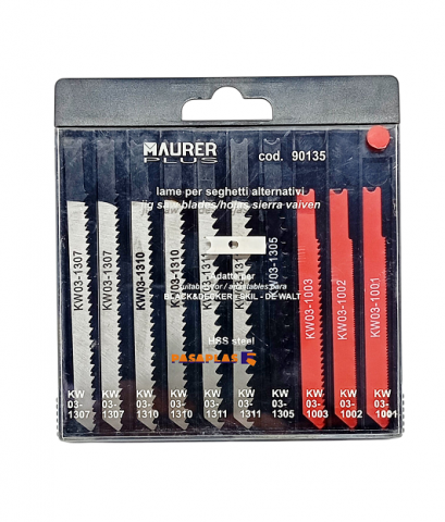 HOJA SIERRA CALAR MAURER 90135 SURT. B&D 10 Pzas.