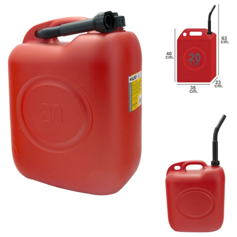 BIDON HIDROCARB. PLAST. MAURER 20 LTS. HOMOLOGADO