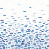 CORTINA DUCHA MAURER TELA CUADRADO AZUL 180X200