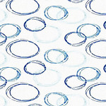 CORTINA DUCHA MAURER BURBUJAS AZUL 180X200