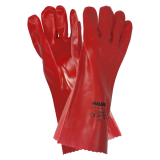 GUANTE MAURER PVC ROJO LARGO T/10