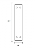 PLACA LIMPIEZA NULACVI 016P1104 NIQUEL SAT 260X48